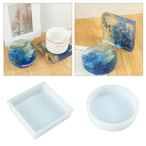 Round Square Coaster Mold