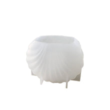 Load image into Gallery viewer, Striped Shell Candle Holder Mold
