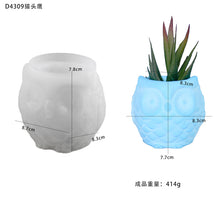 Load image into Gallery viewer, Animal Gypsum Succulent Flower Pots Silicone Mold
