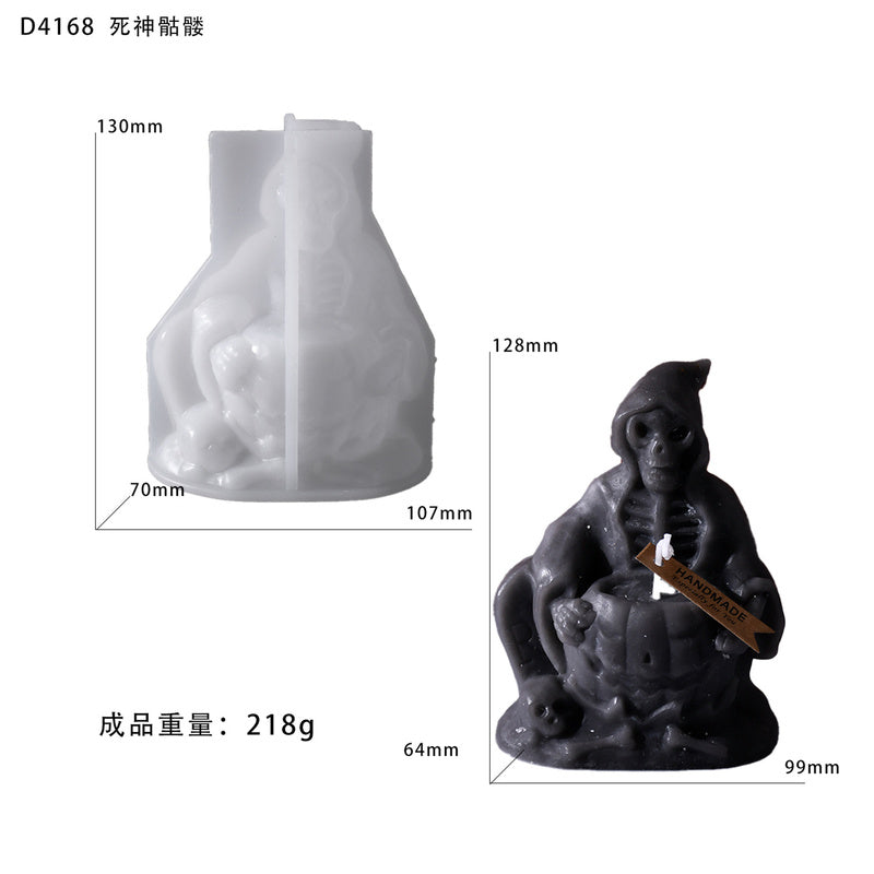 Halloween Reaper Candle Silicone Mold