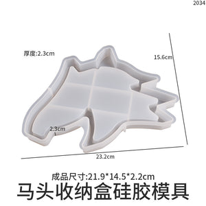 Butterfly Dragonfly Turtle Horse Head Lotus Clover Storage Box Mold