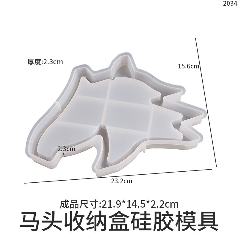 Butterfly Dragonfly Turtle Horse Head Lotus Clover Storage Box Mold
