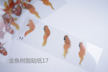 Load image into Gallery viewer, Goldfish Paintings Material Stickers
