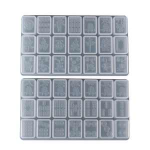 No. 46 Clear One Color Thirteen Eleven Mahjong Silicone Mold