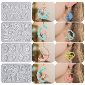 Moon Animal Earrings Mold