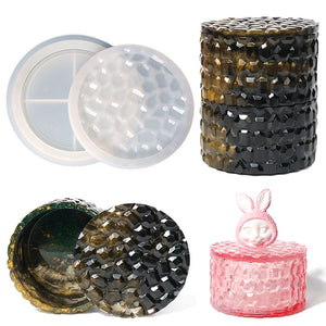 Round Diamond Stacked High Storage Box