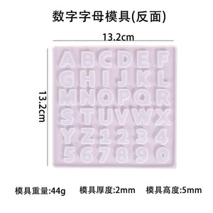 English Alphabet Number Mold