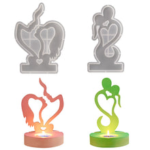 Load image into Gallery viewer, Valentine&#39;s Day Couple Kissing Candle Holder Mold
