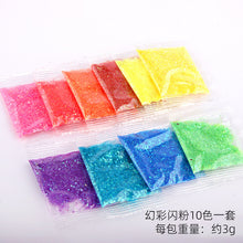 Load image into Gallery viewer, Iridescent Glitter Powder/Candy paper Set
