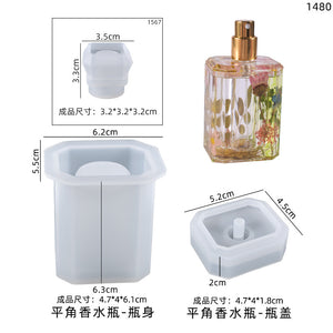 Small Cut Face Perfume Spray Bottle Silicone Mold