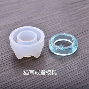 Cat Ear Diamond Curved Ring Mold