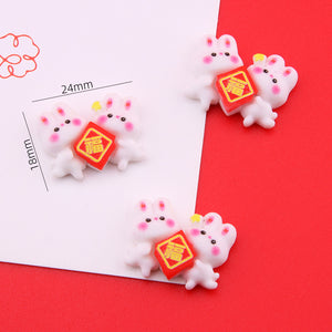 Blessing Resin Rabbit Year Accessories