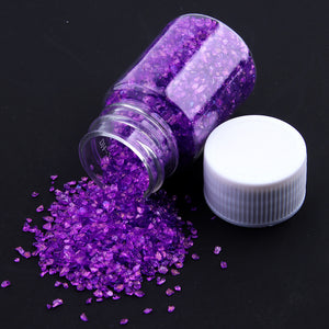 20 Colors Mixed Iridescent Glass Crushed Stone