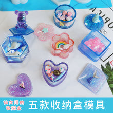 Load image into Gallery viewer, Circular Heart-shaped Square Plum Blossom Storage Box Mold
