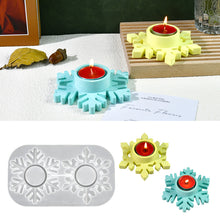 Load image into Gallery viewer, Snowflake Candle Holder Mold
