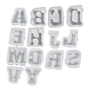 Capital English Letter Candle Holder Silicone Mold