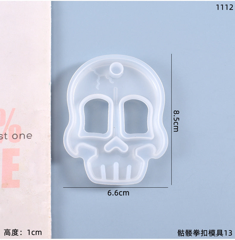 Skull Fist Clasp Silicone Mold