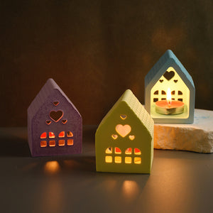 Love House Candle Holder Silicone Mold