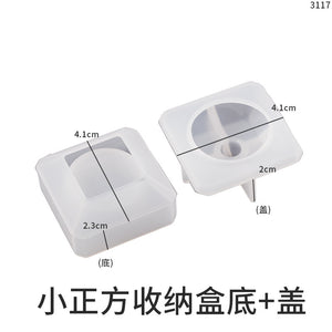 Square Storage Box Candle Holder Mold