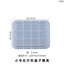 Load image into Gallery viewer, Rectangle Plate Tray Mold
