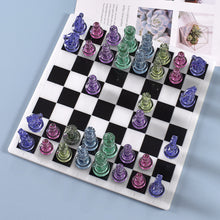 Load image into Gallery viewer, International Chess Pieces and Chessboard Mold
