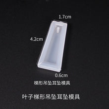 Load image into Gallery viewer, Leaf Trapezoidal Pendant Earrings Silicone Mold
