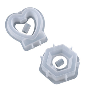 Hexagonal Love Flower Tube Mold