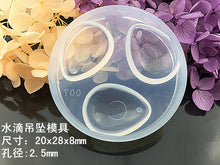 Load image into Gallery viewer, Water Droplets with Holes Pendant Mold
