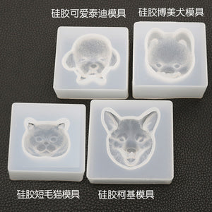 4 Emoji Bear Cat and Dog Mold