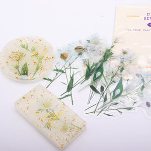 Dried Flower Stickers Material