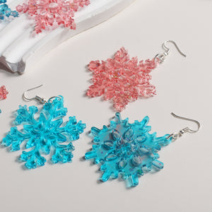 Christmas Snowflake Earrings Silicone Mold