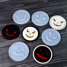 Load image into Gallery viewer, Halloween Series Funny Face Expression Coaster Mold
