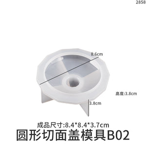 Cut Circular Storage Box Silicone Mold