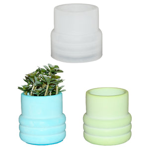 Circle Cylindrical Storage Flower Pot Mold