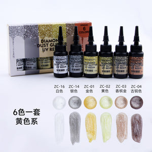 Diamond Dust Glitter UV Resin Set