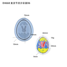 Load image into Gallery viewer, Cartoon Easter Egg Rabbit Hanging Silicone Mold
