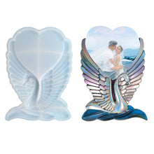 Load image into Gallery viewer, Swan Heart Mold Photo Frame Mold
