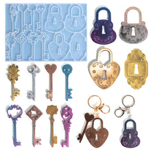 Load image into Gallery viewer, Safety Lock Key Pendant Mold
