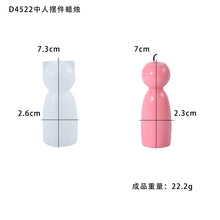 Load image into Gallery viewer, Cylindrical Figurine Ornament Candle Silicone Mold
