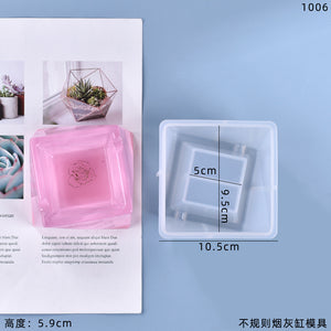 Irregular Section Ashtray Storage Box Silicone Mold