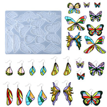 Load image into Gallery viewer, Butterfly Wings Earring Silicone Mold
