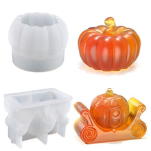 Load image into Gallery viewer, Halloween Pumpkin Silicone Mold
