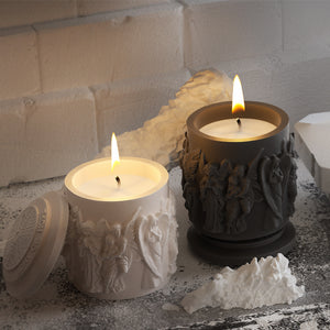 Nordic Angel Statue Storage Candle Holder Mold