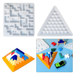 Pyramid Building Block Silicone Mold