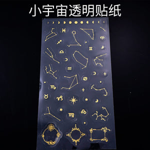 Transparent Gold Sticker Material