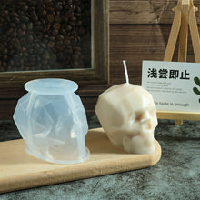 Load image into Gallery viewer, 3D Skull Candle Mold
