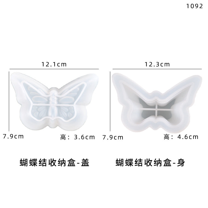 3D Butterfly Storage Box Silicone Mold