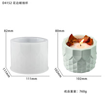 Load image into Gallery viewer, Lace Cut Cylindrical Pen Holder Silicone Mold
