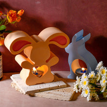 Load image into Gallery viewer, Easter Rabbit Candle Holder Silicone Mold

