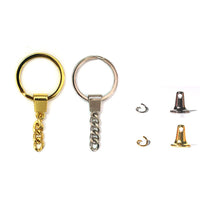 Load image into Gallery viewer, Silicone Gold and Silver Keychain
